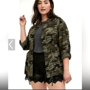 Brand New with Tags Torrid Camo Jacket.